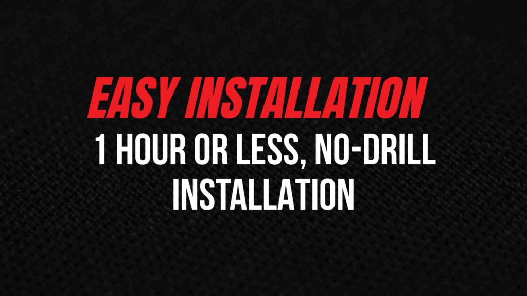 no drill installation